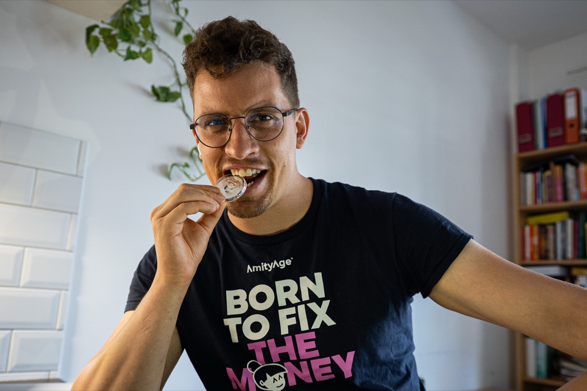 Fyzická minca Bitcoinu